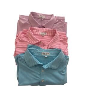 Peter Millar  (3) XXL Polos Summer Comfort pastel stripes  Golf performance